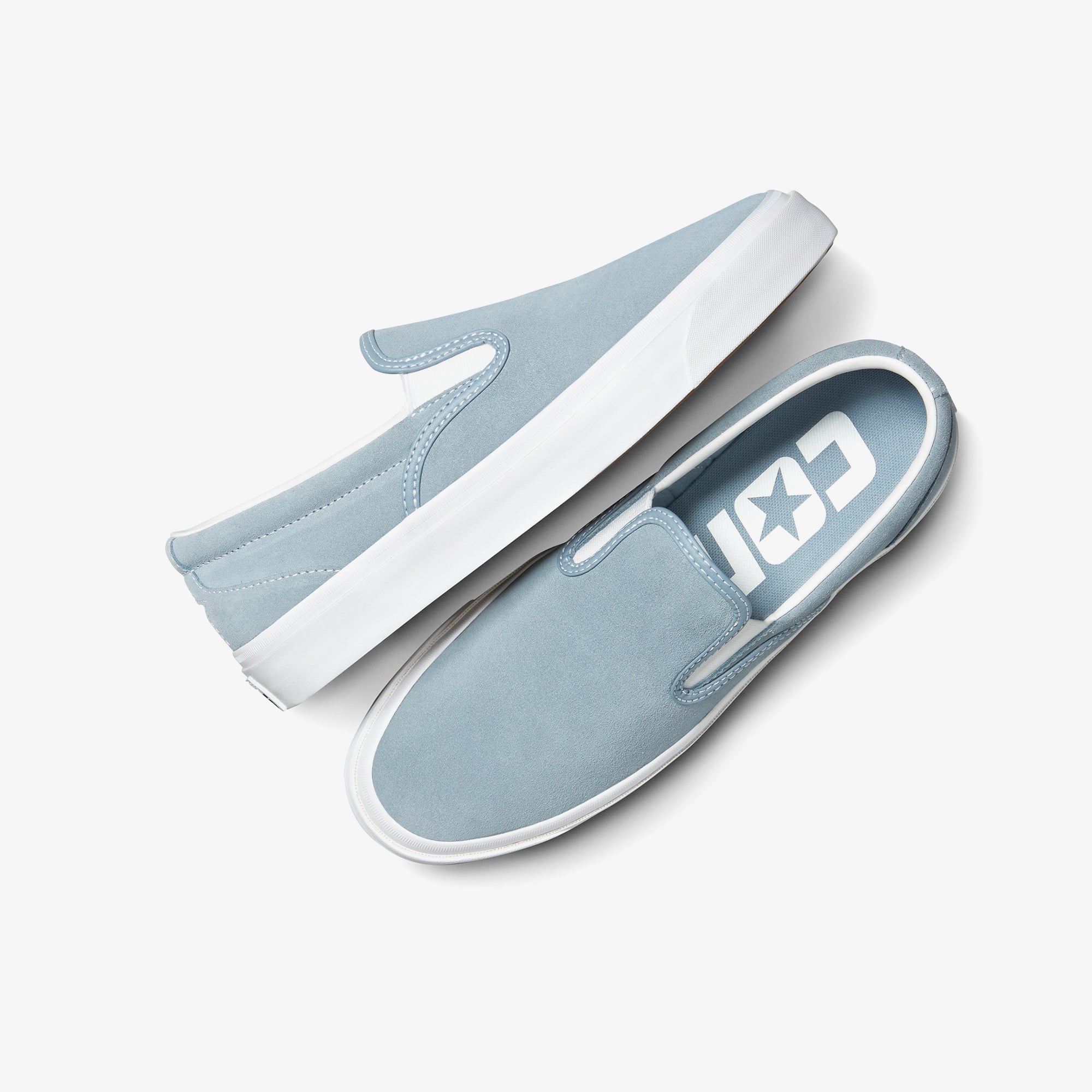 Converse Converse Mavi One Star Slip Pro Unisex Beyaz Sneaker | FashFed Mavi - 7. görsel