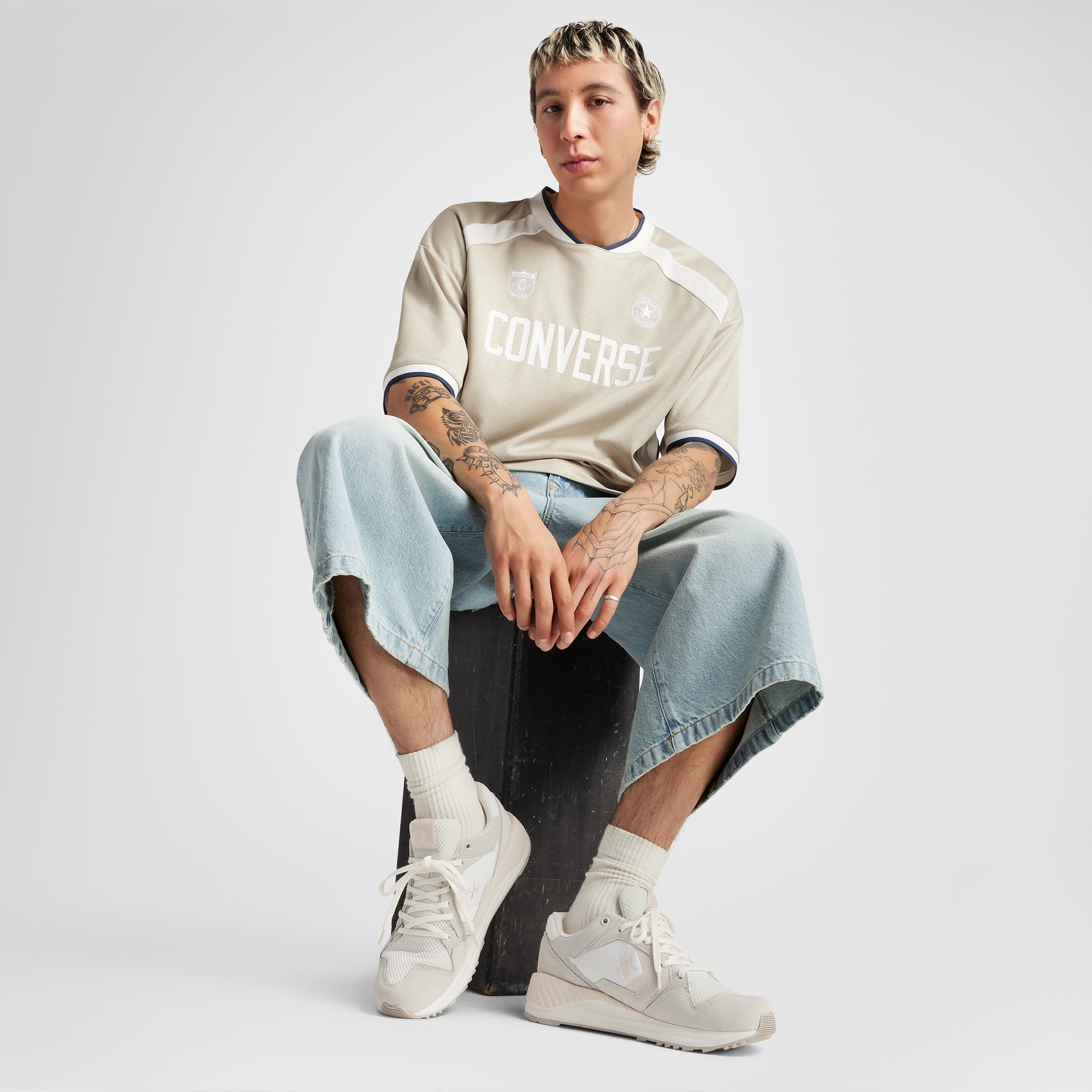 Converse Wave Trainer Unisex Krem Sneaker - Görsel 10