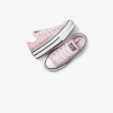  Converse Chuck Taylor All Star Platform Florals Çocuk Pembe Sneaker
