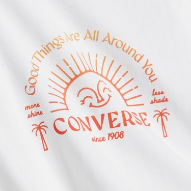  Converse Kadın Beyaz T-Shirt