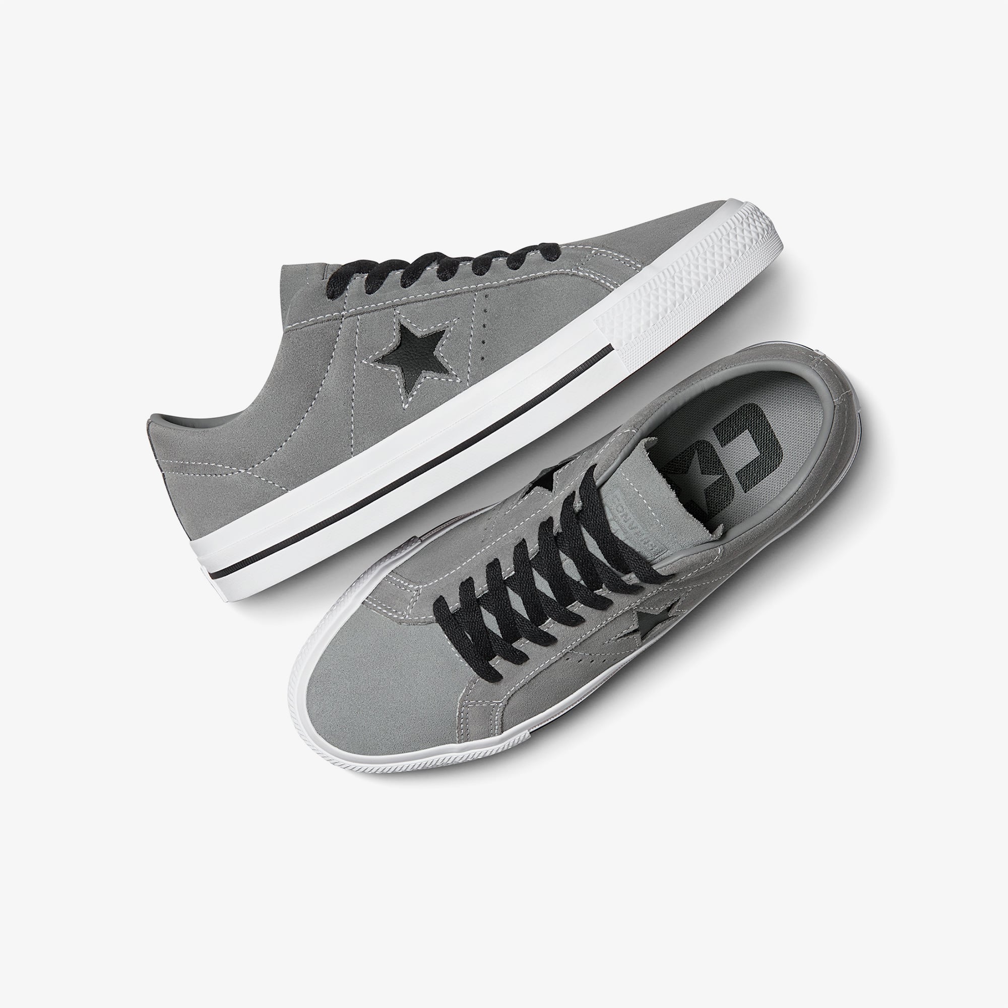 Converse Converse Gri One Star Pro Unisex Siyah Sneaker | FashFed Gri - 7. görsel