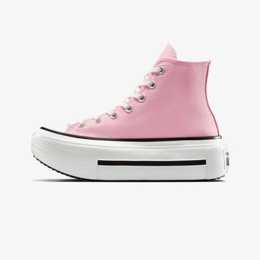  Converse Chuck Taylor All Star Lift Double Stack Unisex Pembe Sneaker