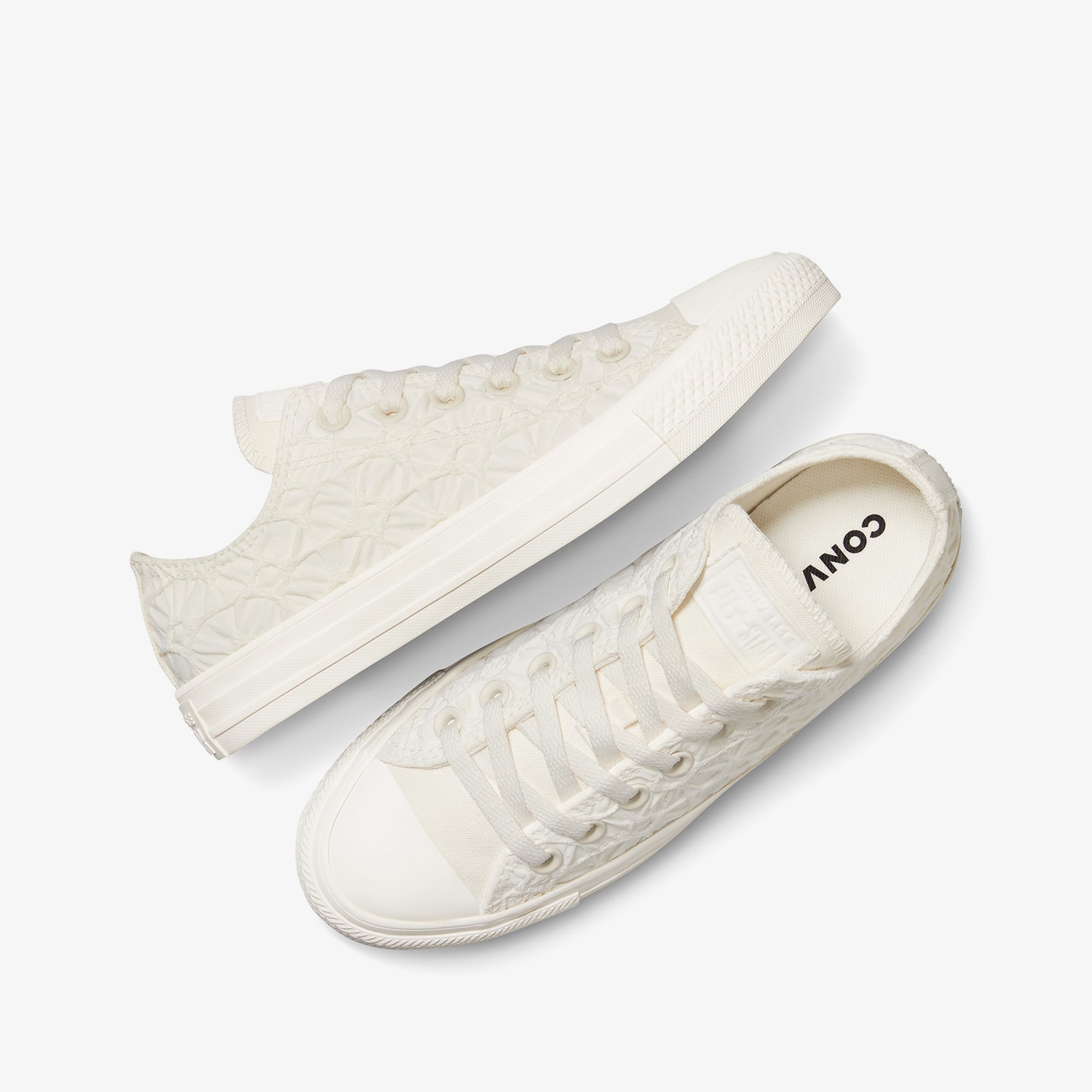 Converse Chuck Taylor All Star Textured Material Unisex Krem Sneaker