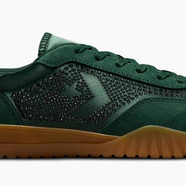  Converse x Swarovski Run Star Trainer Unisex Yeşil Deri Sneaker