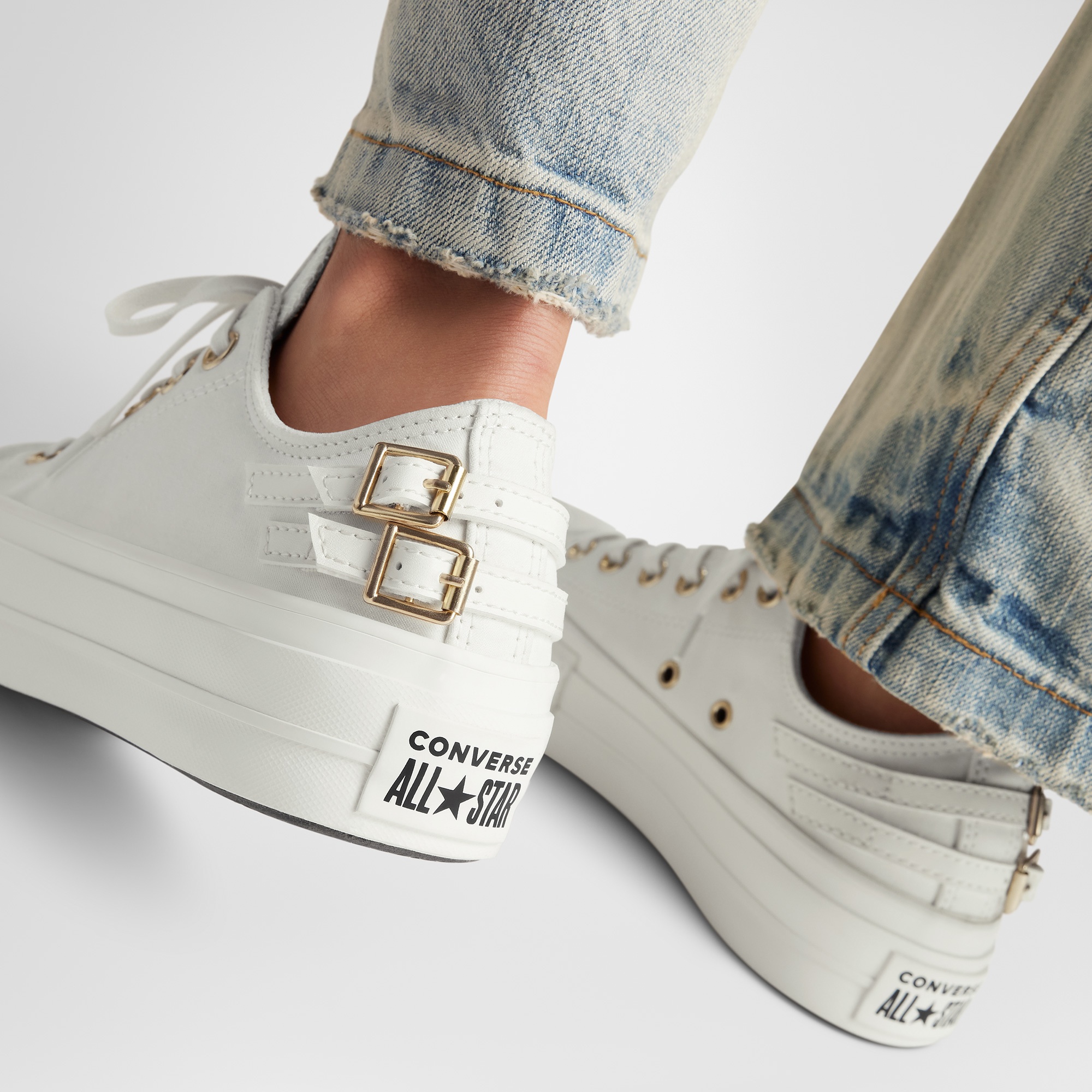 Converse Chuck Taylor All Star Lift Platform Buckle Unisex Siyah Sneaker