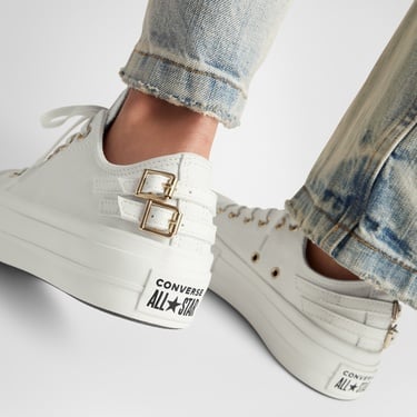  Converse Chuck Taylor All Star Lift Platform Buckle Unisex Siyah Sneaker