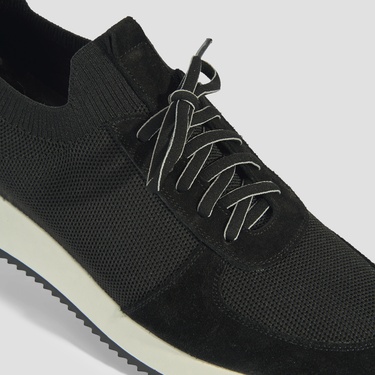  Erkek Siyah Bağcıklı Süet Günlük Ayakkabı