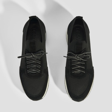  Erkek Siyah Bağcıklı Süet Günlük Ayakkabı