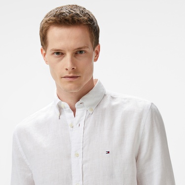  Tommy Hilfiger Pigment Erkek Beyaz Gömlek