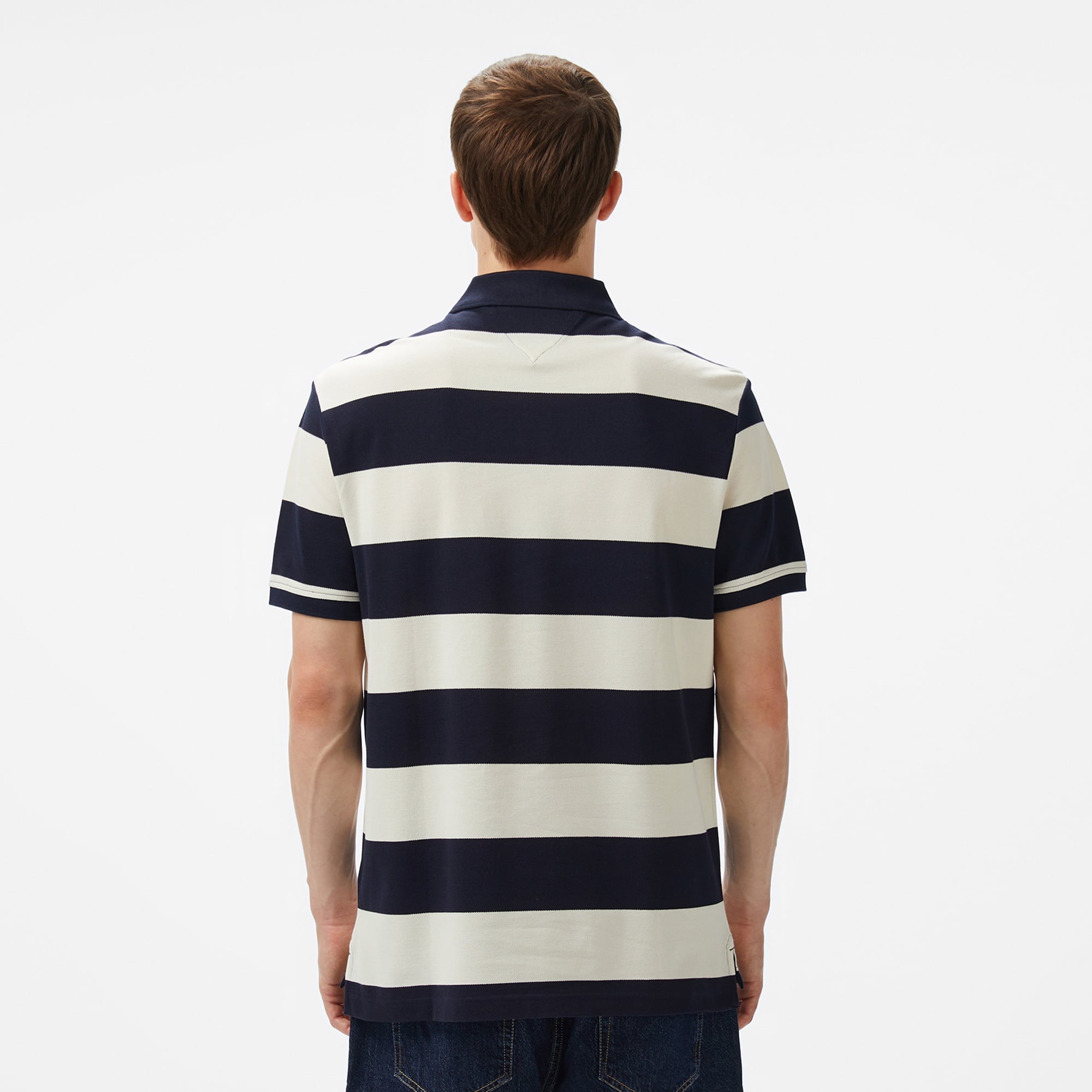 Tommy Hilfiger Blocking Contrast Placket Erkek Lacivert Polo