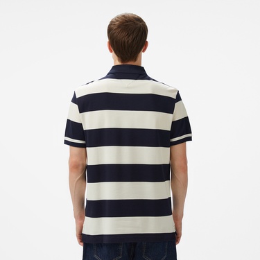  Tommy Hilfiger Blocking Contrast Placket Erkek Lacivert Polo
