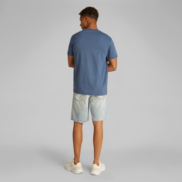  Calvin Klein Brush Stroke Graphic Erkek Mavi T-Shirt