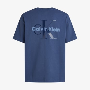  Calvin Klein Rel Liquid Monologo Erkek Mavi T-Shirt