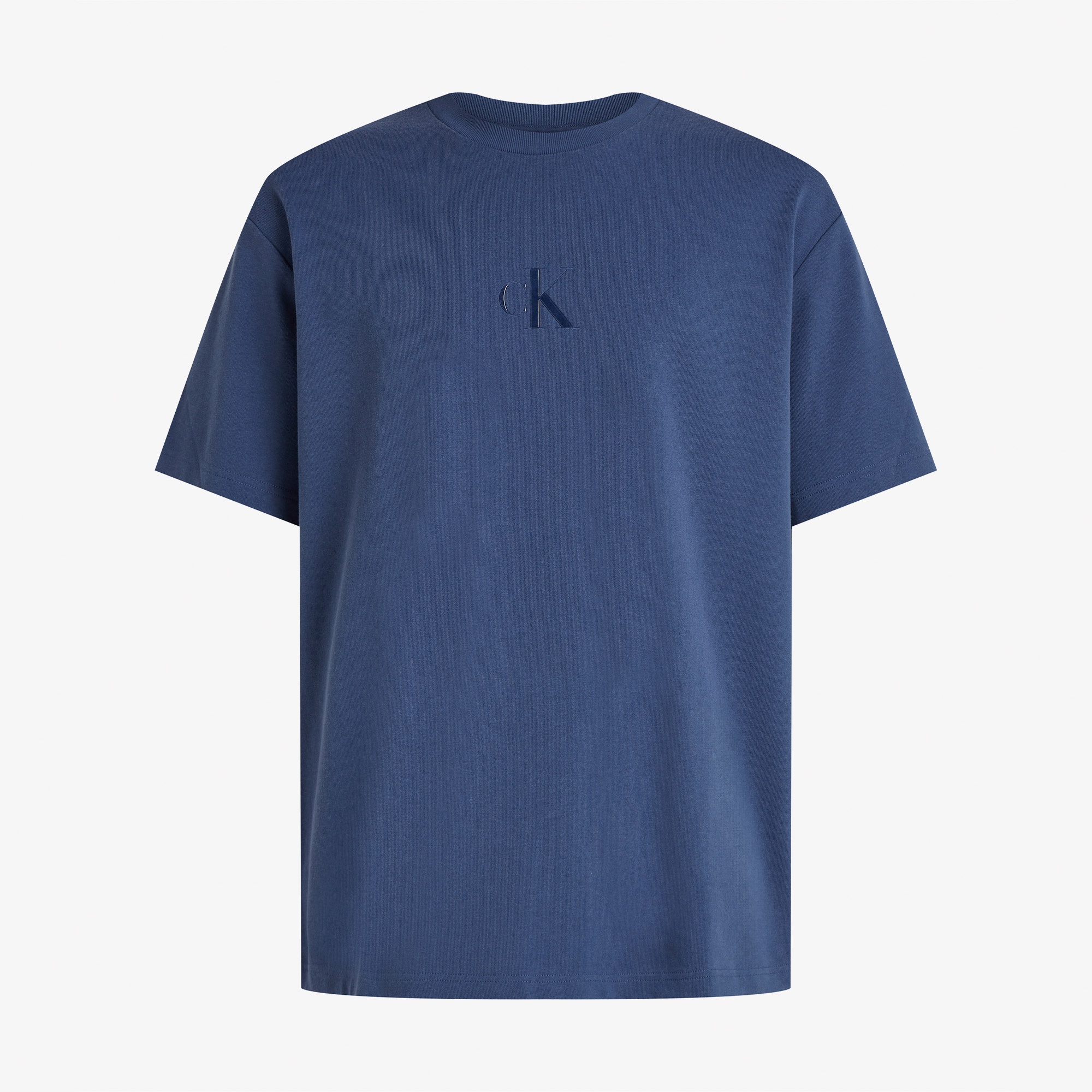 Calvin Klein Rel Liquid Monologo Erkek Mavi T-Shirt