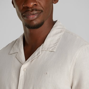  Calvin Klein Cuban Erkek Bej Gömlek