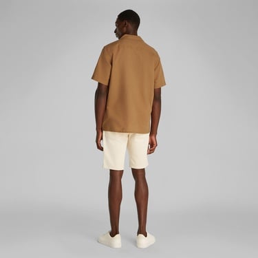  Calvin Klein Cotton Cuban Erkek Kahverengi Gömlek