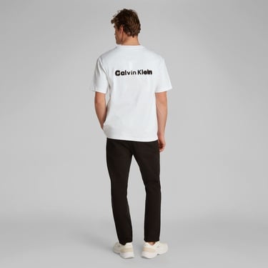  Calvin Klein Monologo Erkek Beyaz T-Shirt
