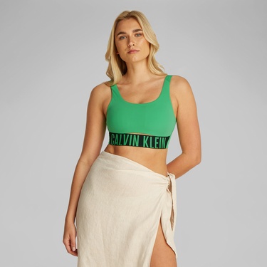 Calvin Klein İntense Power Medium Mesh Kadın Yeşil Bra