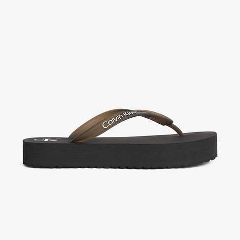  Calvin Klein Flatform Kadın Siyah Terlik