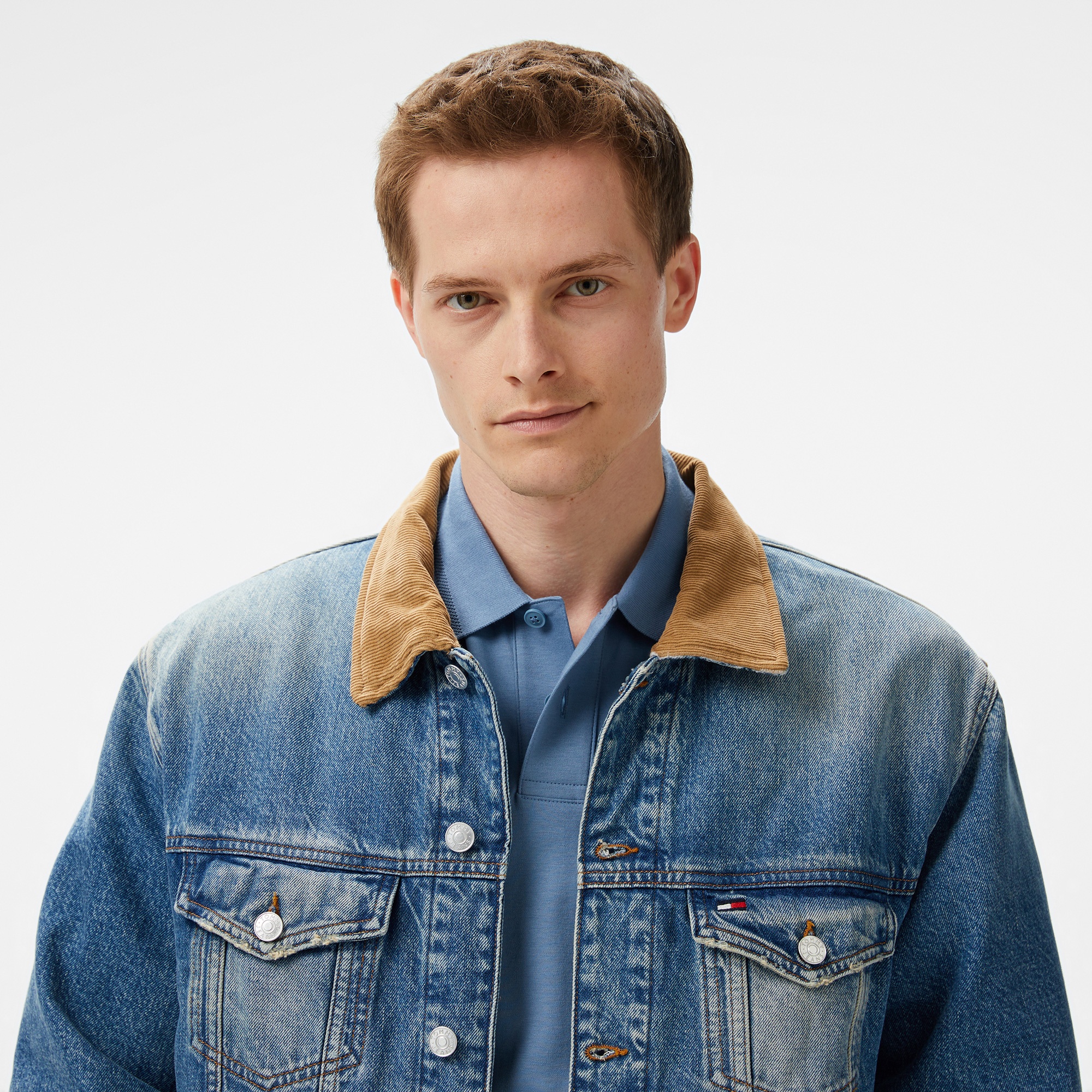 Tommy Hilfiger Erkek Mavi Mont