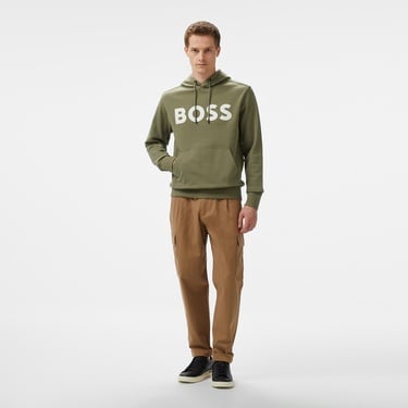  Boss Erkek Yeşil Sweatshirt