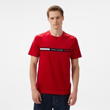 Tommy Hilfiger Erkek Kırmızı T-Shirt