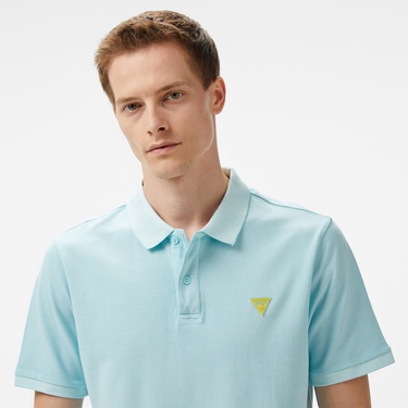  Guess Ss Basic Gd Polo  Erkek Mavi Polo T-Shirt