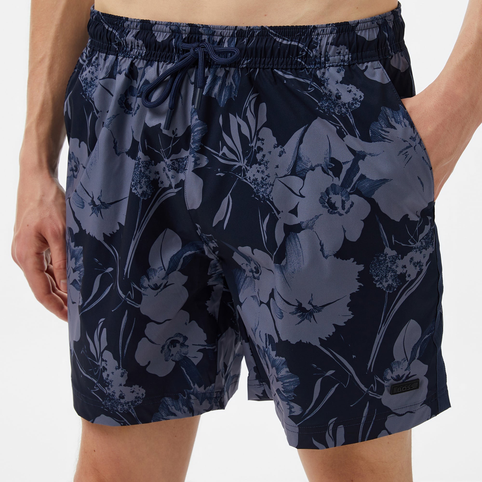 Boss Alain Erkek Lacivert Mayo Şort