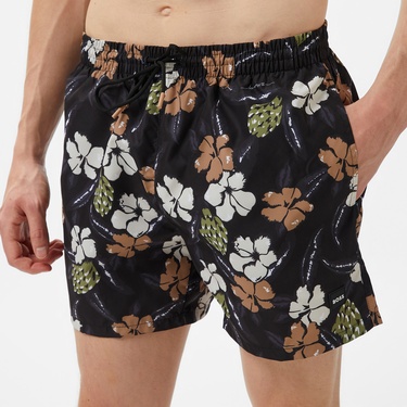  Boss Piranha Erkek Siyah Mayo Şort