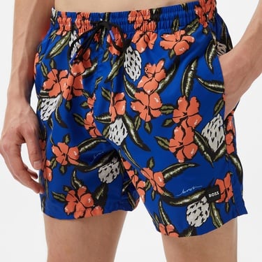  Boss Piranha Erkek Mavi Mayo Şort