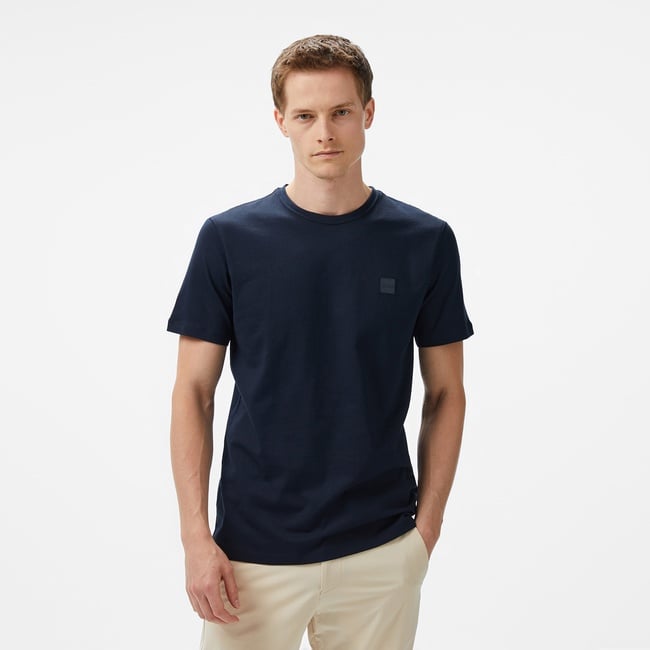  Boss Tales Erkek Mavi T-Shirt