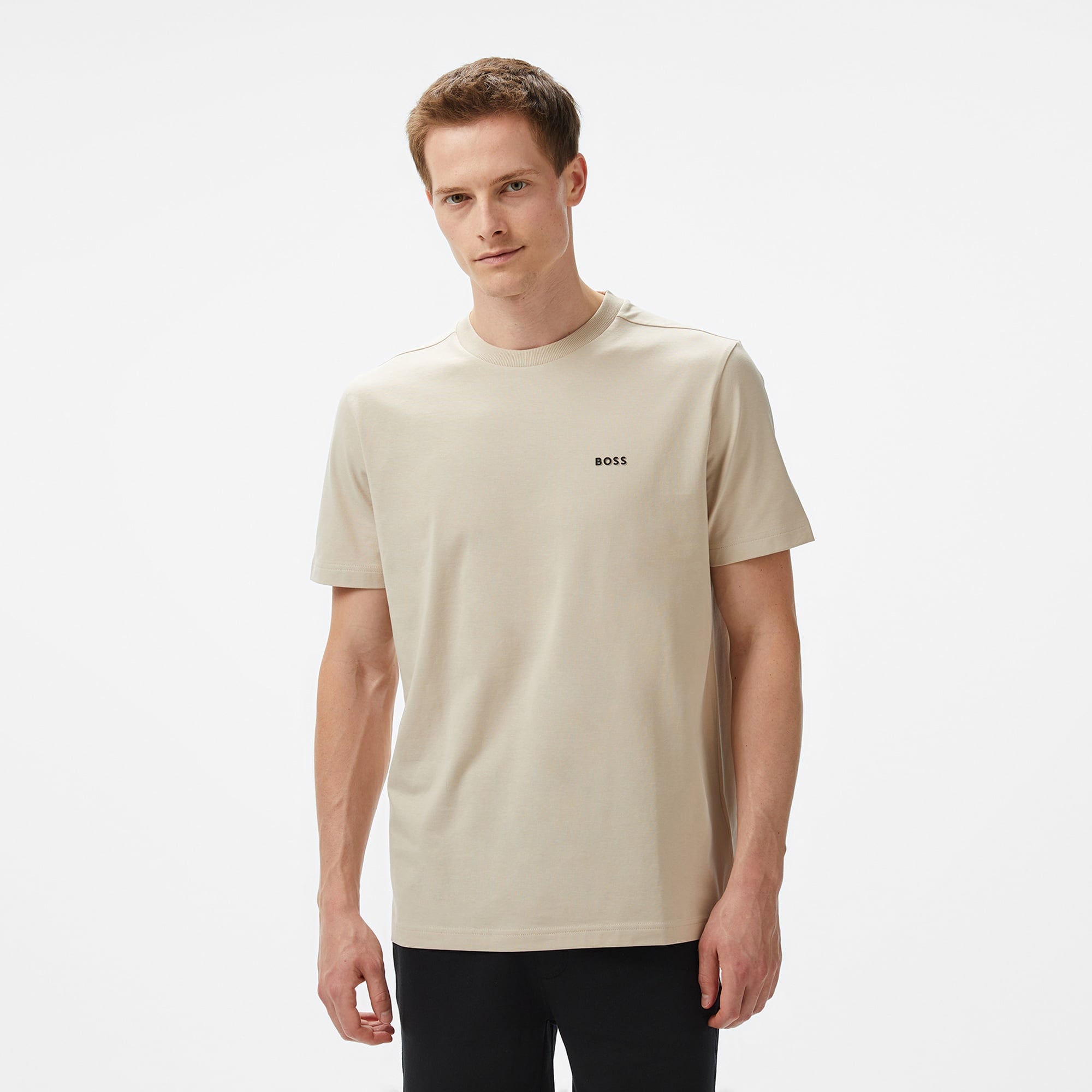 Boss Erkek Bej T-Shirt