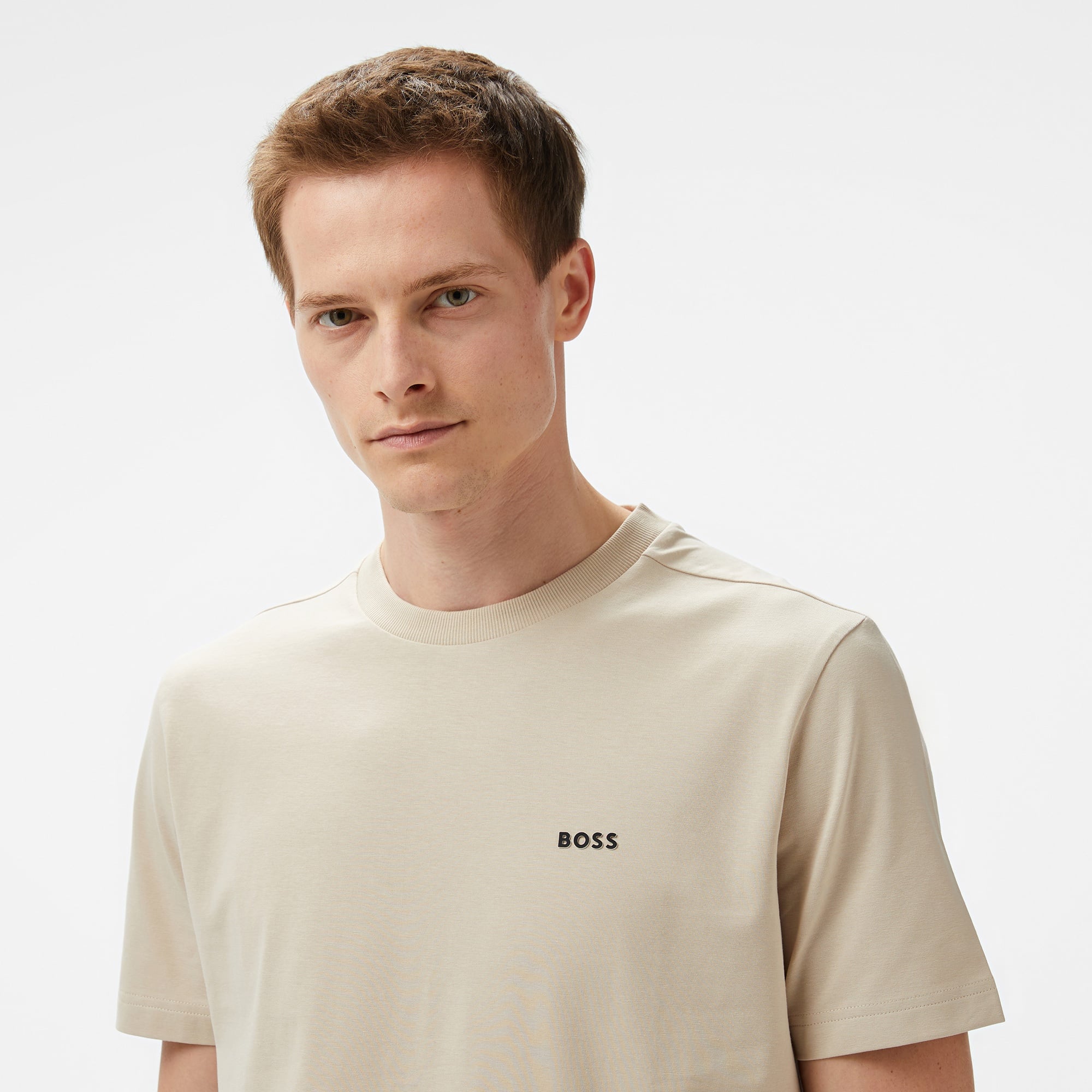 Boss Erkek Bej T-Shirt