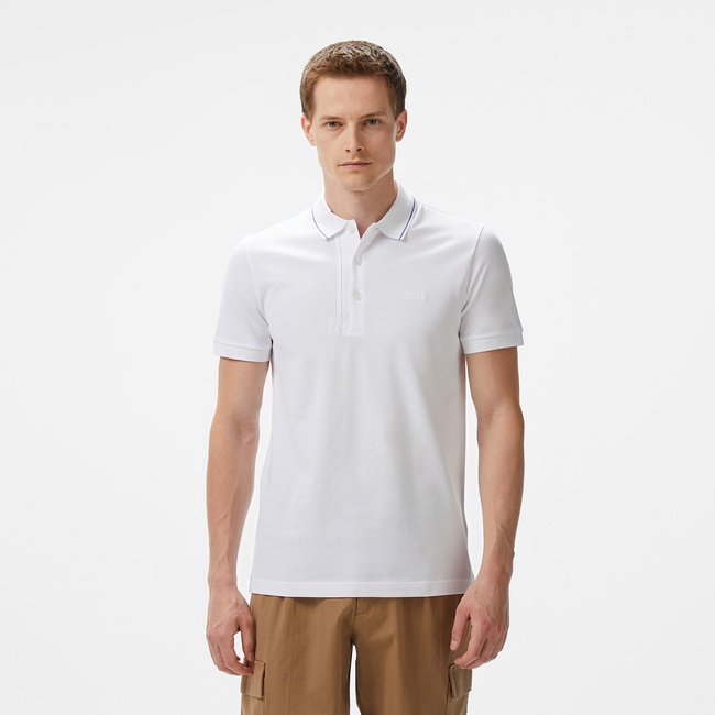  Boss Paule 4 Erkek Beyaz Polo