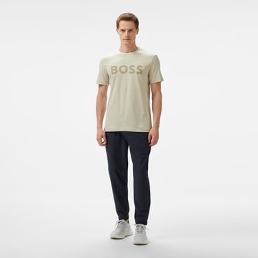  Boss Thinking Erkek Bej T-Shirt