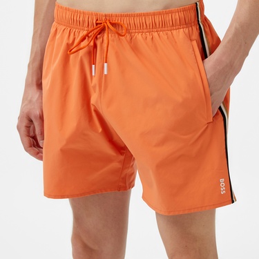  Boss Iconic Erkek Turuncu Mayo Şort