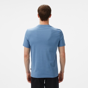  Boss Logo Erkek Mavi T-Shirt