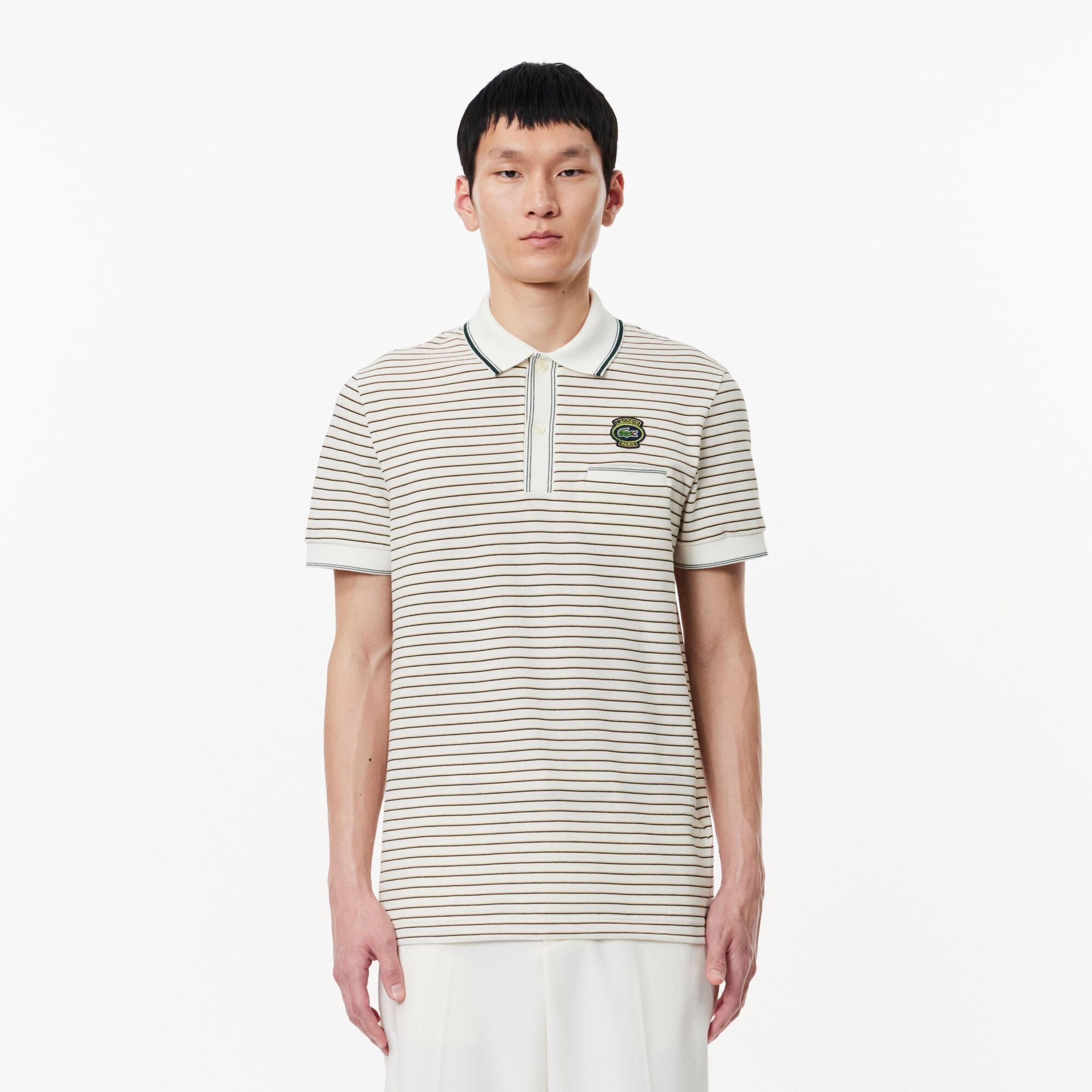  Lacoste Erkek Beyaz Polo
