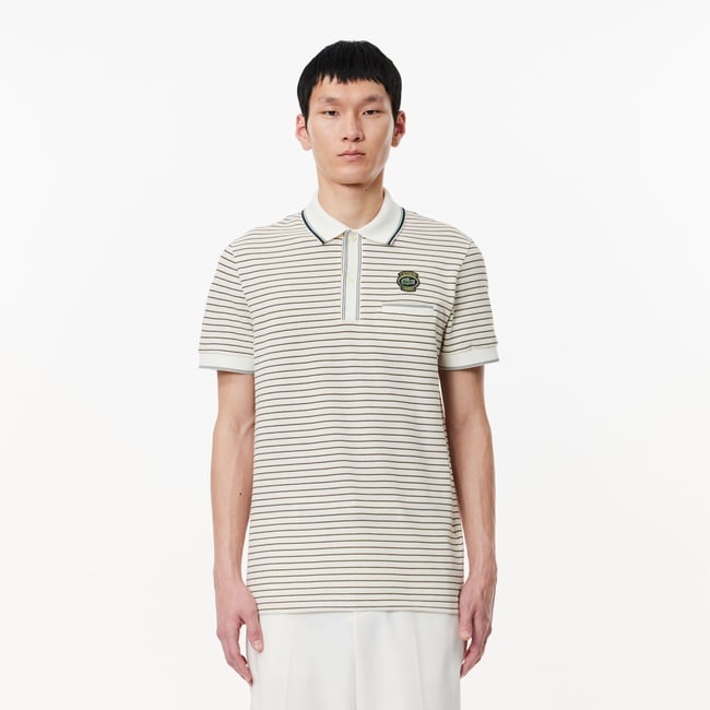  Lacoste Erkek Beyaz Polo