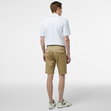  Lacoste Erkek Regular Fit Bej Bermuda