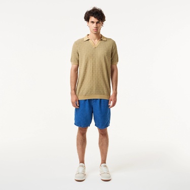  Lacoste Erkek Bej Polo