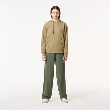  Lacoste Regular Fit Kapüşonlu Kadın Kahverengi Sweatshirt