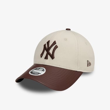  New Era Pu Visor 9Forty Neyyan Kadın Bej Şapka