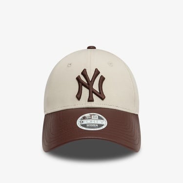  New Era Pu Visor 9Forty Neyyan Kadın Bej Şapka