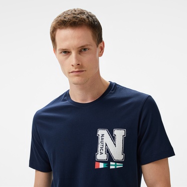 Nautica Erkek Lacivert Regular Fit T-Shirt