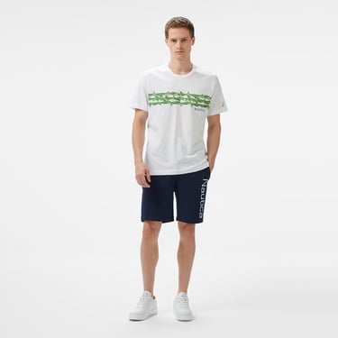  Nautica Erkek Beyaz Regular Fit Baskılı T-Shirt