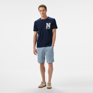  Nautica Erkek Lacivert Regular Fit T-Shirt