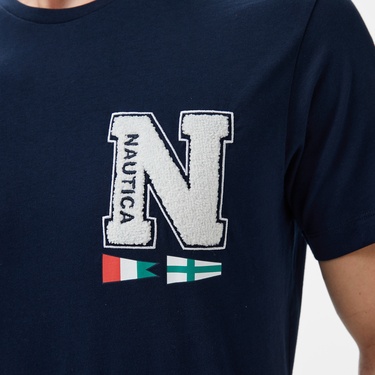  Nautica Erkek Lacivert Regular Fit T-Shirt