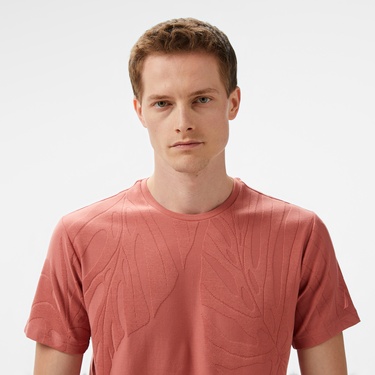  Nautica Erkek Kahverengi Regular Fit Baskılı T-Shirt