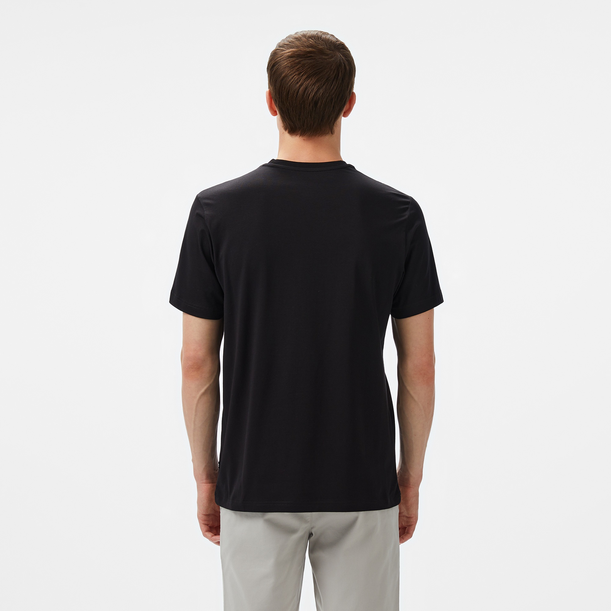 Nautica Erkek Siyah Regular Fit Baskılı T-Shirt